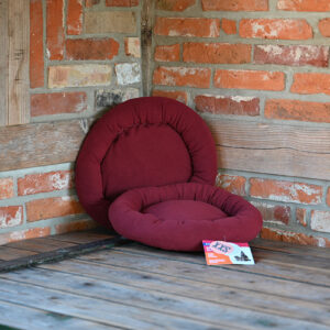 Liegekissen "Donut" Gr. XXS weinrot